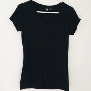 *DONATED* ADIDAS Black Short Sleeved V-Neck Tee T-Shirt Size Medium
